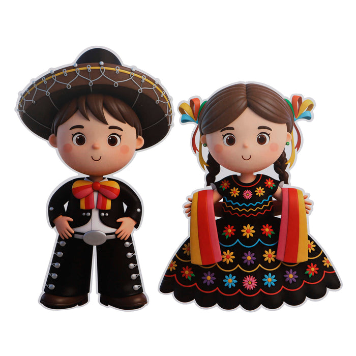 Art.13382 Adornos Charros 40x24cm    (aprox) 2pz
