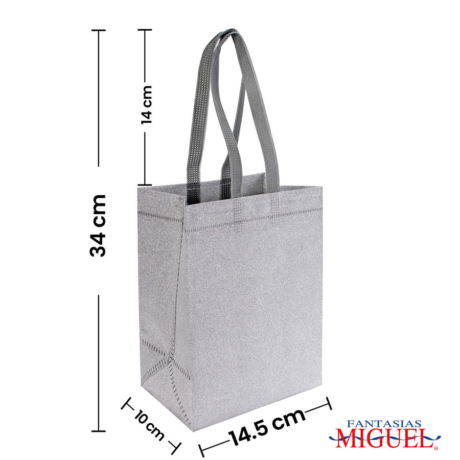 Art.1351 Bolsa Ecológica Diamantada 20x14.9x10.5cm 1pz