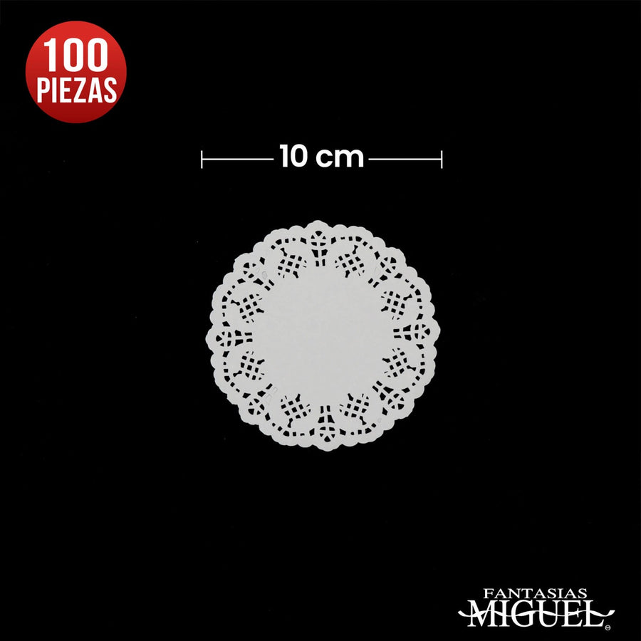 Art.1763 Paquete de Blondas de Papel 10cm 100pz
