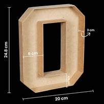 Art.1883 Caja Forma De Número 25cm 1pz