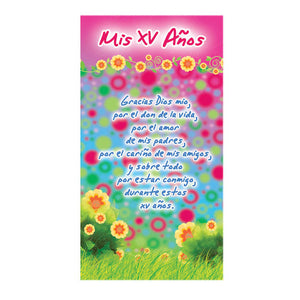 Art.1970 Tarjeta Agradecimiento Xv Años