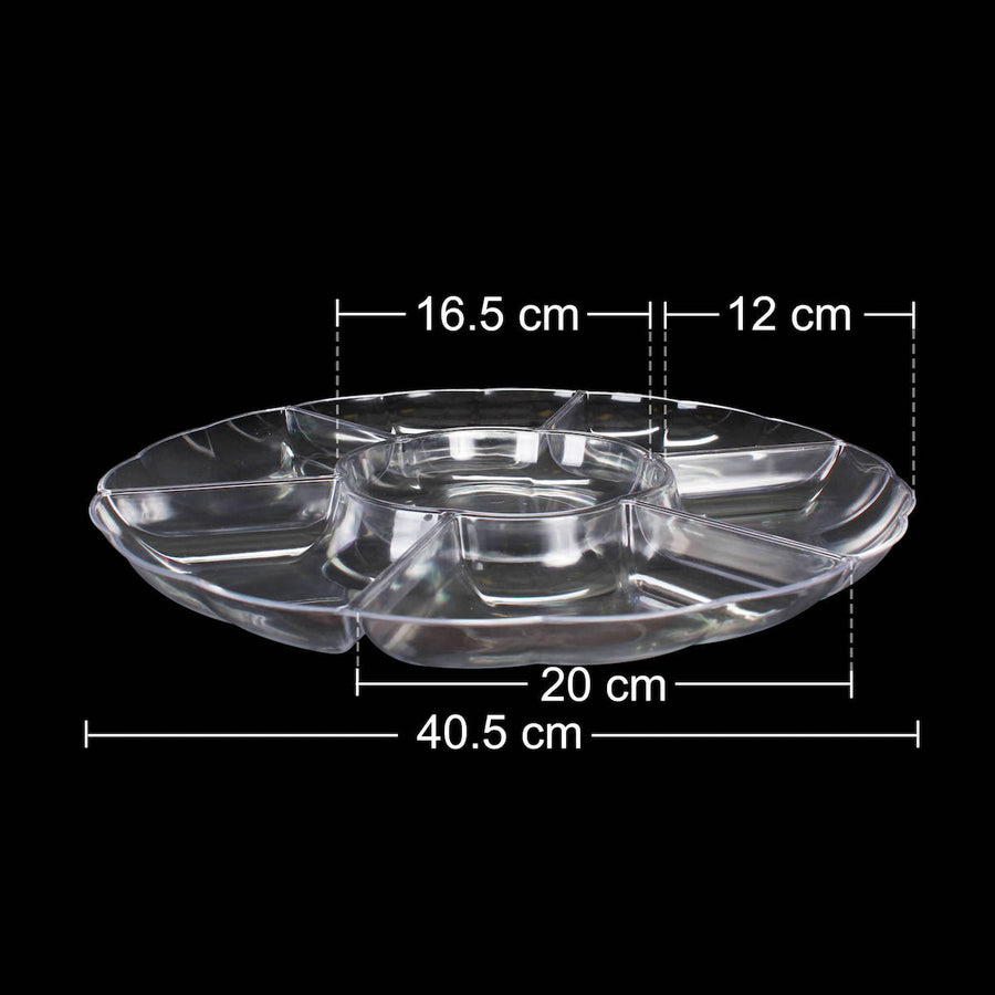 Art.2124 Plato Botanero 7 Compartimentos 40.5cm 1pz
