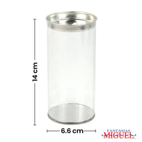 Art.2156 Cilindro Pvc Tapa Metálica 6.6x14cm 1pz