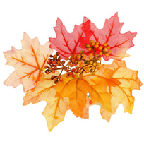 Art.232 Ramo Otoñal Hoja De Maple X5 33cm 1pz
