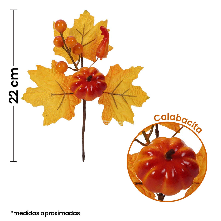 Art.243 Pick Otoñal Calabazas 22cm 1pz