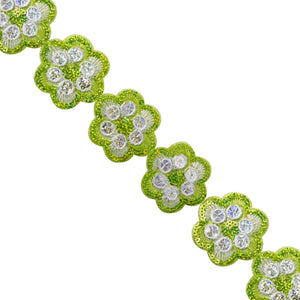 Art.2477 Galón Flores Bordado Con Lentejuela