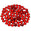 Fantasías Miguel Art.2504 Piedra Para Coser Redonda 12mm 100pz Rojo