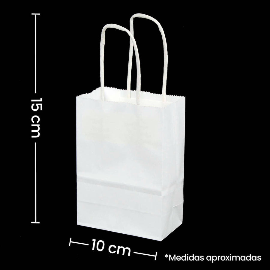Art.2621 Bolsa Papel Con Agarradera 15x10x6cm 6pz
