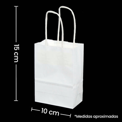 Fantasías Miguel Art.2621 Bolsa Papel Con Agarradera 15x10x6cm 6pz