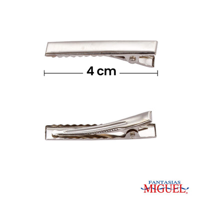 Fantasías Miguel Art.2843 Clip Para Cabello Con Charola 4cm 50pz