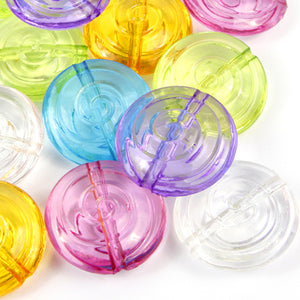 Art.3099 Cuenta Acrílica Espiral