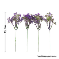 Art.3146 Planta Mini Flor Con 4 Varas 25cm 1pz