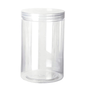 Art.3344 Bote De Plástico Con Tapa 950ml 15x10x10cm 1pz