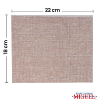 Art.3442 Tabla Forrada Yute 22x18cm 1pz