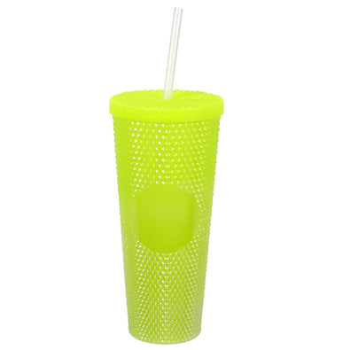 Fantasías Miguel Art.3567 Vaso Diamante Con Popote 1lt 22.5x10cm 1pz