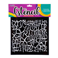 Art.3648 Esténcil Textura Chico 15x15cm 1pz