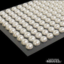 Art.3693 Perla Con Adhesivo 8mm 1 Planilla (aprox 150pz)