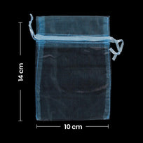 Art.3780 Bolsas De Organza 14x10cm 12pz