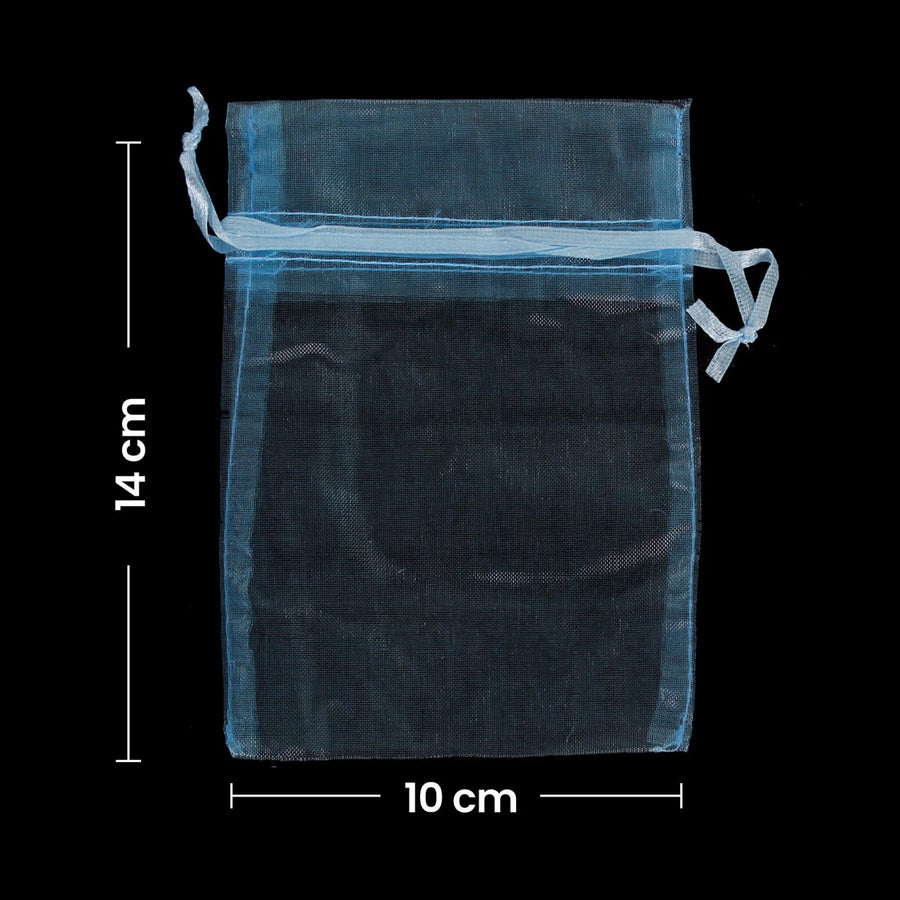 Art.3780 Bolsas De Organza 14x10cm 12pz