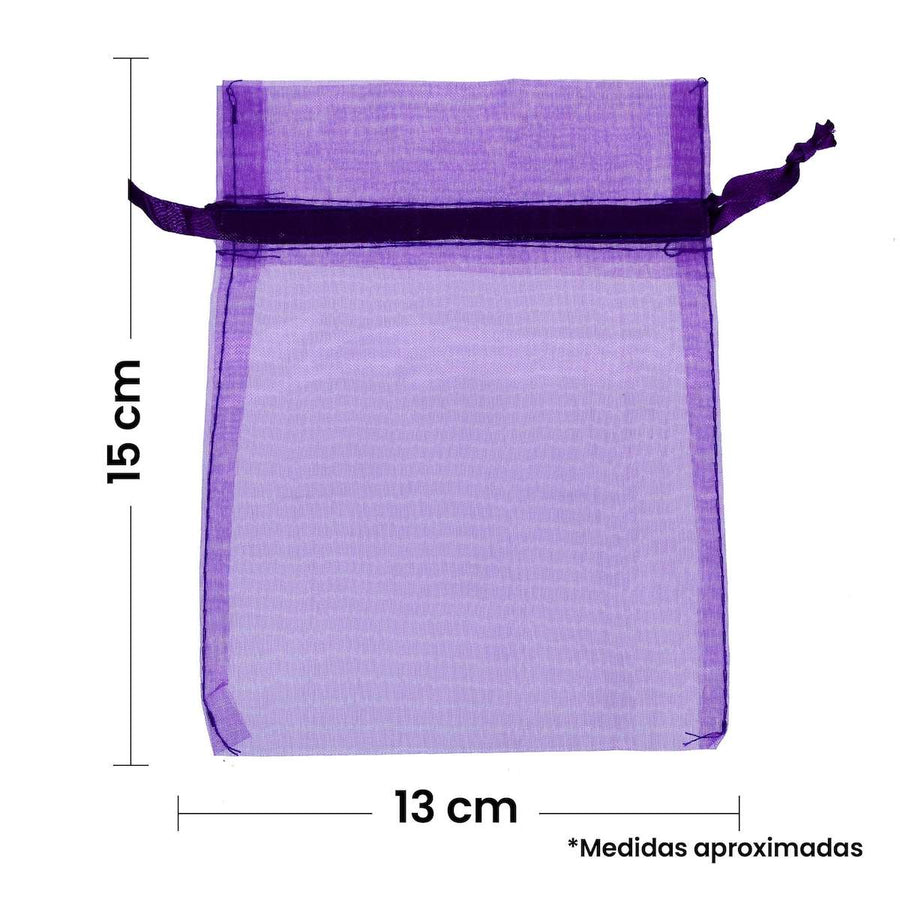 Art.3797 Bolsas De Organza 15x13cm 12pz