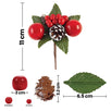 Fantasías Miguel Art.406 Pick Navidad De Frutas 11cm 1pz