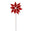 Fantasías Miguel Art.4145 Vara Nochebuena Terciopelo bolitas 50cm 1pz Rojo