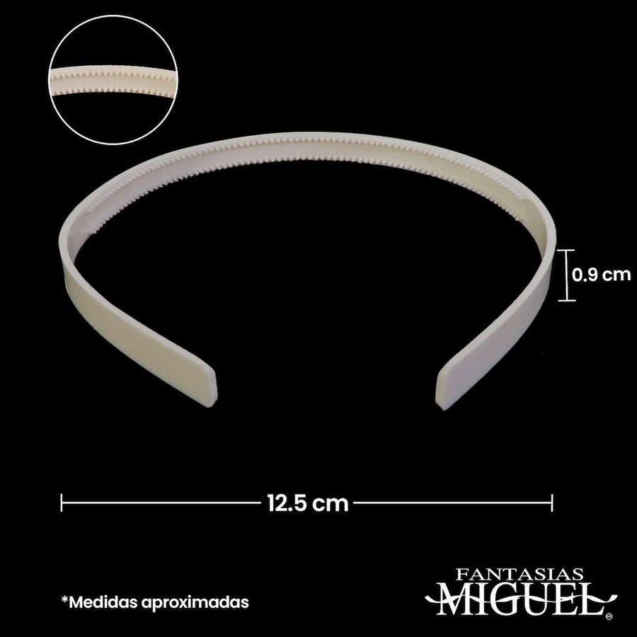Art.4249 Diadema Dentada 13cmx9mm 12pz