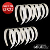 Fantasías Miguel Art.4250 Diadema Sin Dientes 13cmx24.7mm 12pz