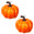Fantasías Miguel Art.4303 Calabazas 8.5x10cm    (Aprox) 2pz Naranja