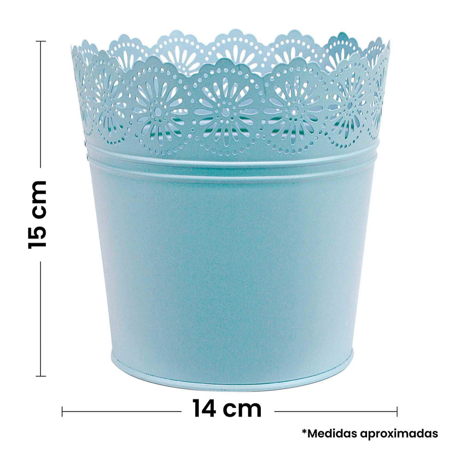 Art.4347 Base Metálica Calada 15x15.5cm 1pz