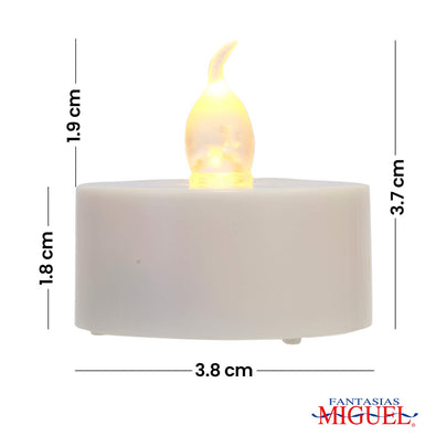 Fantasías Miguel Art.4354 Mini Luz   (Cada Pieza Incluye 1 Bateria reemplazable) 3.8x5cm 2pz