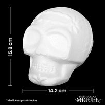 Art.4431 Calavera Unicel 15.8X14.2X17.3cm 1pz