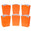 Fantasías Miguel Art.4520 Caja De Palomas Color Neón 9.5x7x5cm 6pz Naranja
