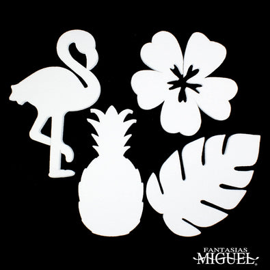 Fantasías Miguel Art.4559 Kit De Unicel Tropical  4pz