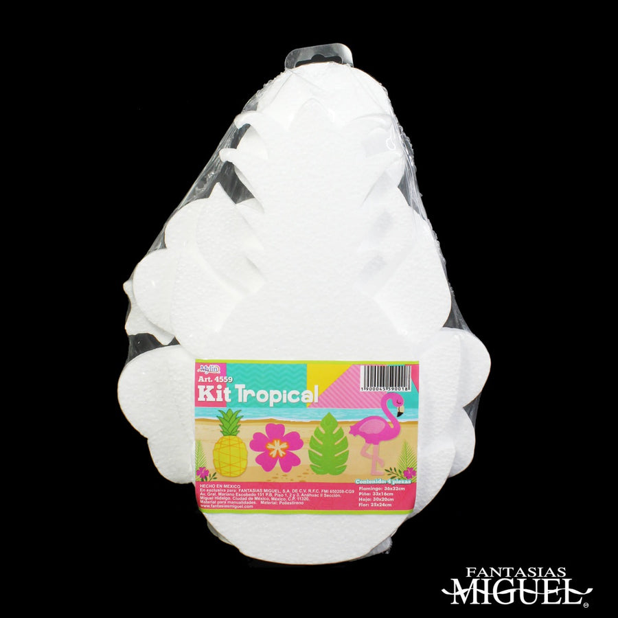 Art.4559 Kit De Unicel Tropical  4pz