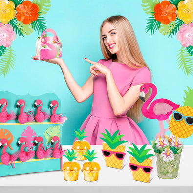 Fantasías Miguel Art.4559 Kit De Unicel Tropical  4pz