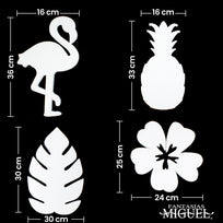 Art.4559 Kit De Unicel Tropical  4pz