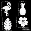 Fantasías Miguel Art.4559 Kit De Unicel Tropical  4pz