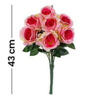 Art.4565 Bush Grande Rosas Finas X7 43cm 1pz