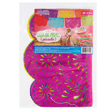 Fantasías Miguel Art.4714 Guía de Papel Picado 34cm x 4m 1pz