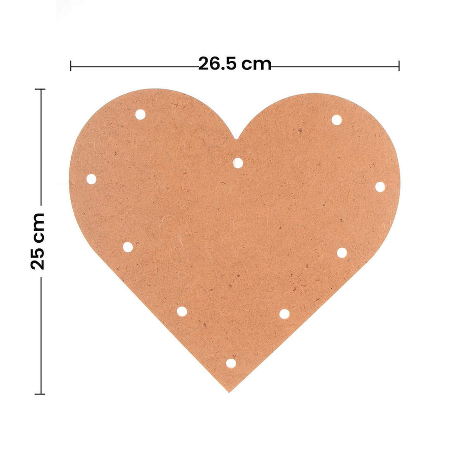 Art.4969 Tapa Con Perforación Corazón 25x26.5cm 1pz
