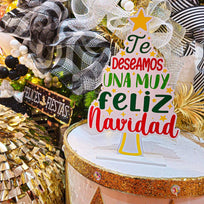 Art.5256 Pino Navidad A Color 30x19x5cm 1pz