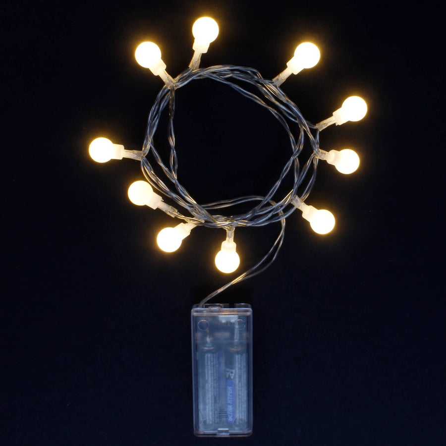Art.5292 Serie de Leds 10 Focos De Batería 1.2m 1pz