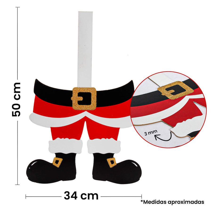 Art.5295 Pies Santa Color Grande 50x34cm 1pz