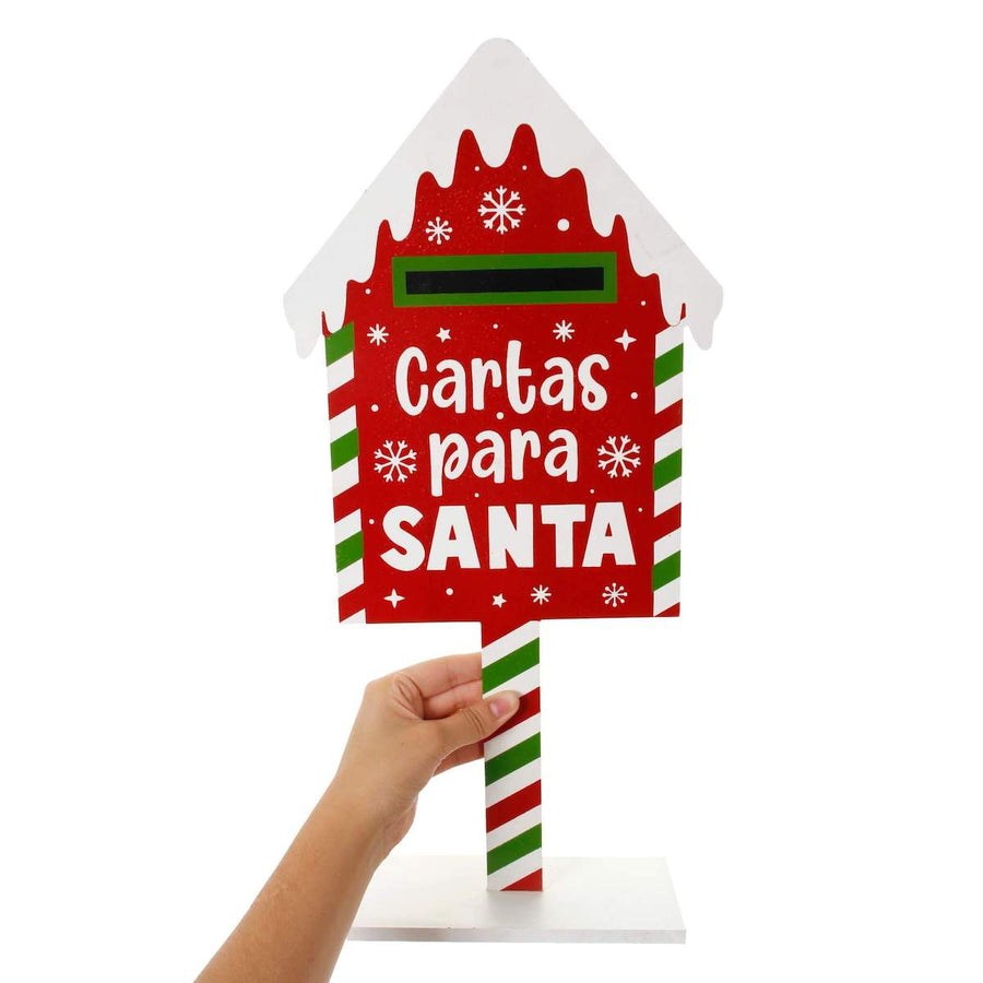 Art.5302 Buzón Navideño Con Base Grande 50x24x9cm 1pz
