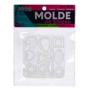Art.5427 Molde De Silicón Figuras Bisutería 9x8.6cm 1pz