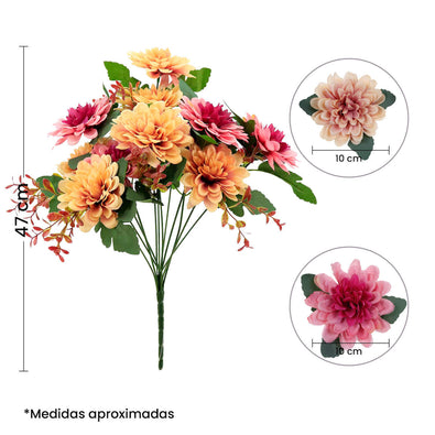 Fantasías Miguel Art.5746 Bush Fino Gardenias Grande x12 45cm 1pz