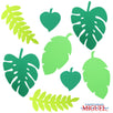 Fantasías Miguel Art.5779 Hojas Tropical De Fomi 26-12cm   (Aprox) 8pz