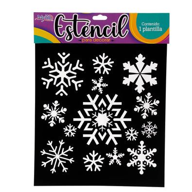 Fantasías Miguel Art.6027 Esténcil Figuras Navideñas 24x21cm 1pz