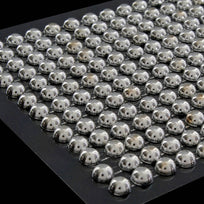 Art.6070 Piedra Metálica con Adhesivo 6mm 1 Planilla (aprox 247)